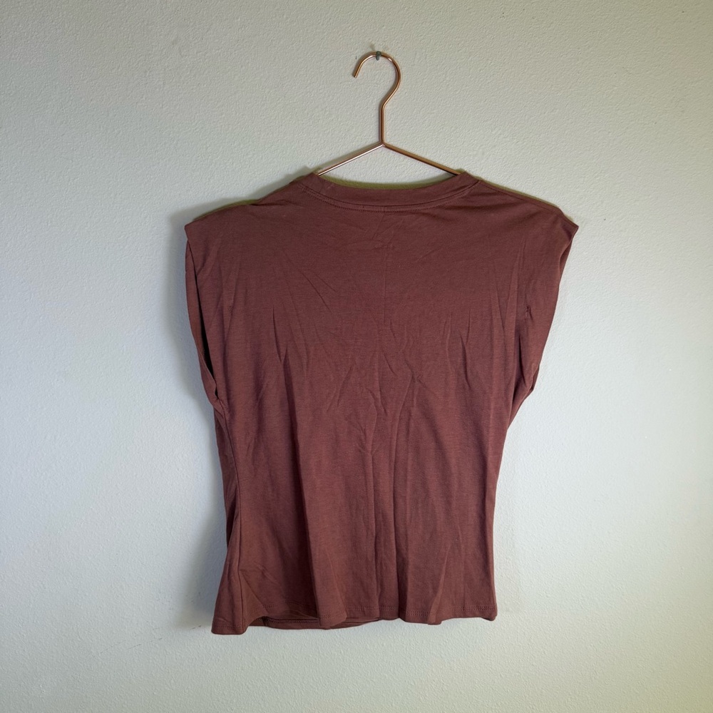 A New Day Rust Draped Side Top – Size Small – NWT - Picture 3 of 5
